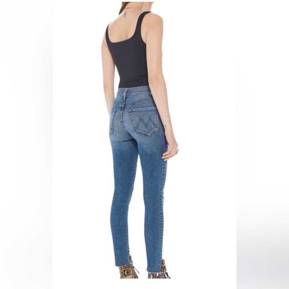 mother denim the stunner ankle zip fray jean - Picture 2 of 11